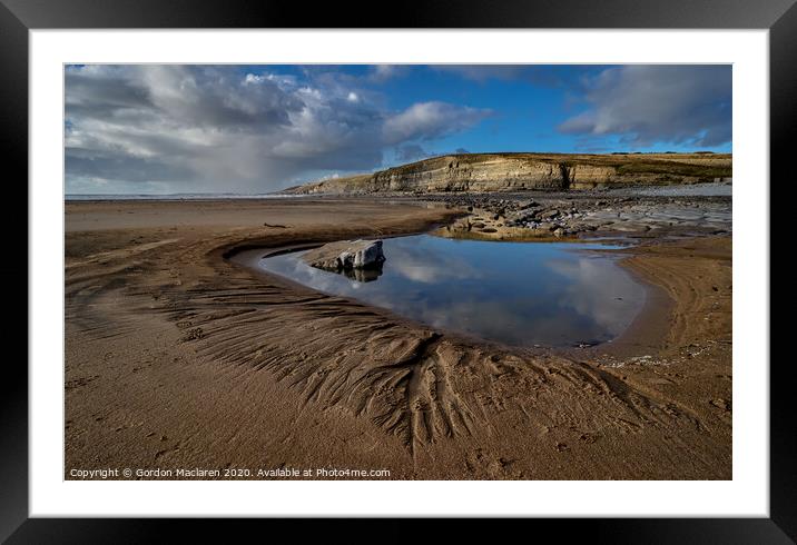 Southerndown Beach Framed Mounted Print by Gordon Maclaren