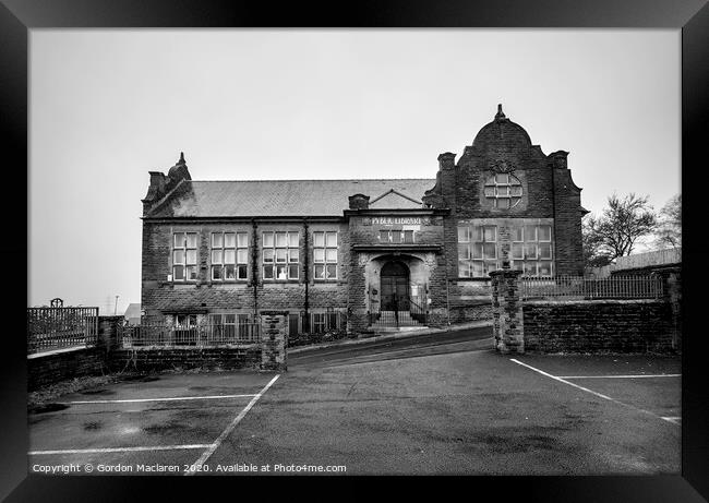 Dowlais Public Library Framed Print by Gordon Maclaren