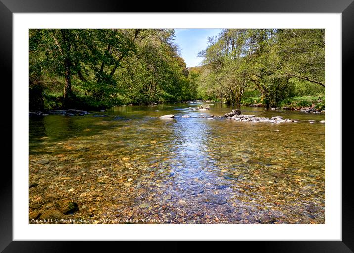 River Barle, Exmoor National Park, Somerset Framed Mounted Print by Gordon Maclaren