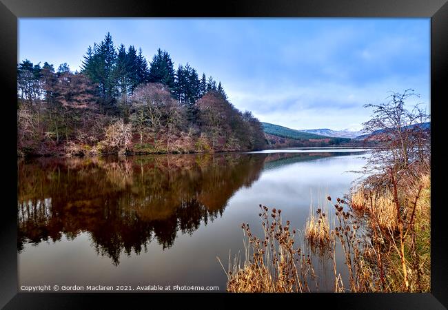 Pontsticill Reservoir and Pen y Fan in the Brecon Beacons Framed Print by Gordon Maclaren