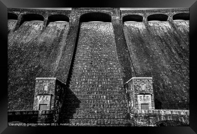 Claerwen Dam, Elan Valley Framed Print by Gordon Maclaren