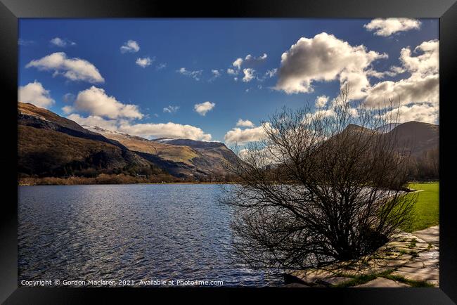 Llyn Padarn Snowdonia Framed Print by Gordon Maclaren