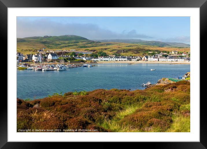 Port Ellen Sunny Summer Evening Islay Scotland Framed Mounted Print by Barbara Jones