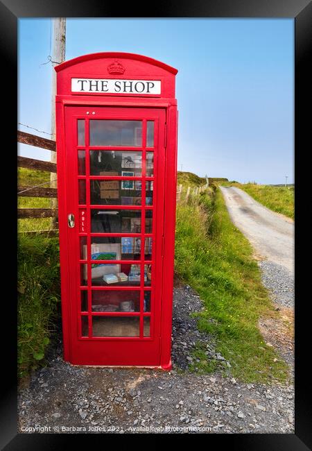 Shop in The Box The Oa of Islay Scotland Framed Print by Barbara Jones