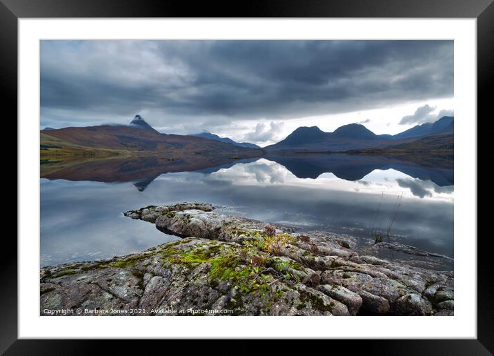 Loch Bad a Ghaill Coigach and Inverpolly Scotland Framed Mounted Print by Barbara Jones