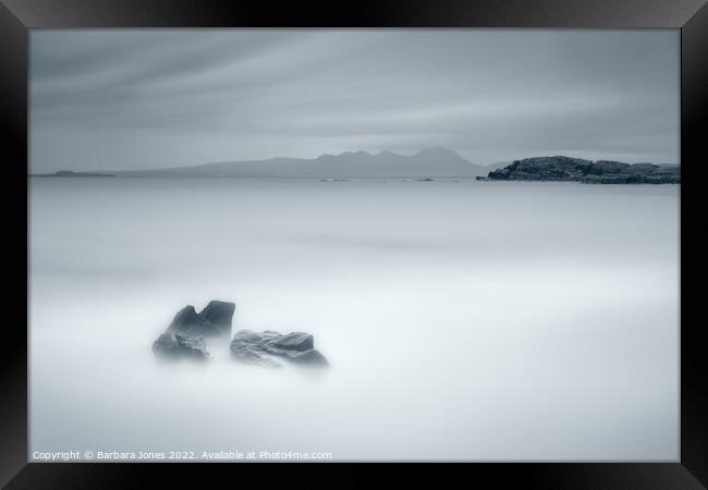 Mellon Udrigle Mono Wester Ross Scotland. Framed Print by Barbara Jones