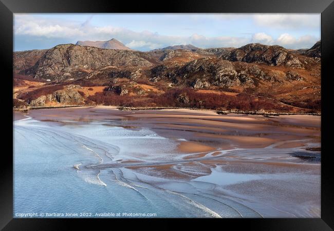 Gruinard Bay View Wester Ross Scotland NC500 Framed Print by Barbara Jones