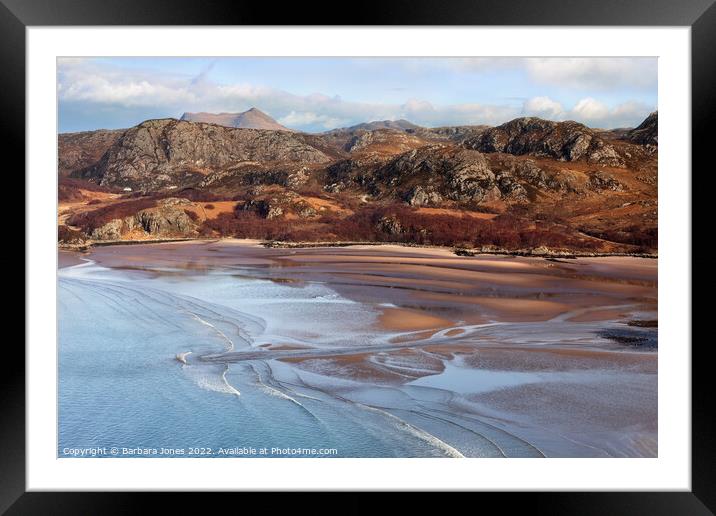 Gruinard Bay View Wester Ross Scotland NC500 Framed Mounted Print by Barbara Jones