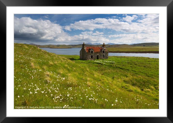  Cottage Ruin at Callanish, Isle of Lewis ,Scotlan Framed Mounted Print by Barbara Jones