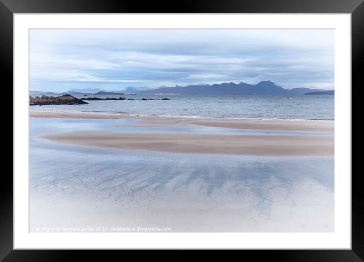 Mellon Udrigle Blue Mood Wester Ross, Scotland. Framed Mounted Print by Barbara Jones