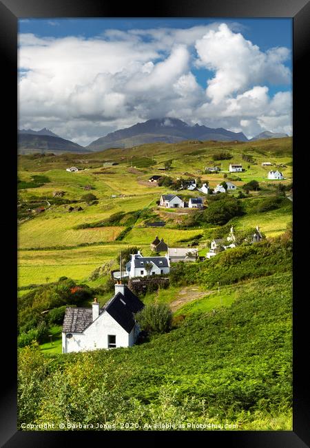Tarskavaig in Summer Isle of Skye Scotland Framed Print by Barbara Jones