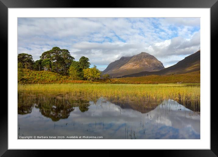 Loch Clair and Liathach  Glen Torridon Scotland Framed Mounted Print by Barbara Jones