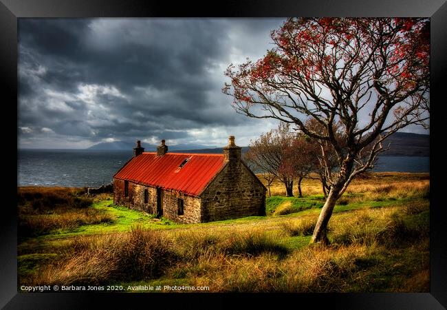 Suisnish Ruin Isle of Skye Scotland Framed Print by Barbara Jones