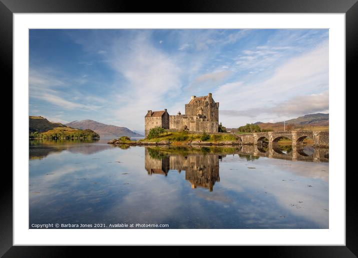 Eilean Donan Castle in Summer Loch Duich Scotland Framed Mounted Print by Barbara Jones