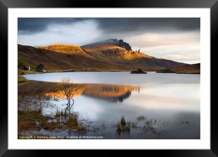  Sunrise on the Old Man of Storr Framed Mounted Print by Barbara Jones