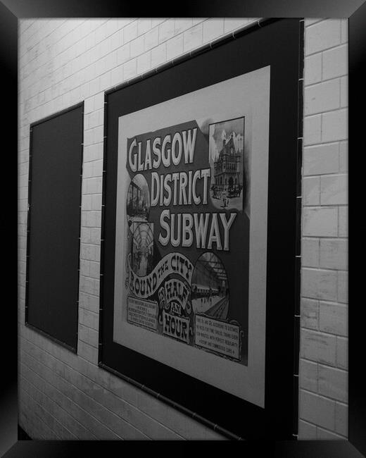Glasgow District Subway Framed Print by Emma Dickson