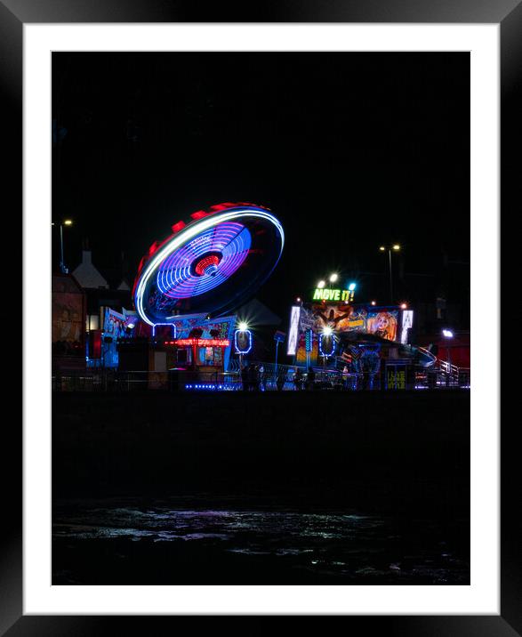 Fun Fair Rides Framed Mounted Print by Emma Dickson