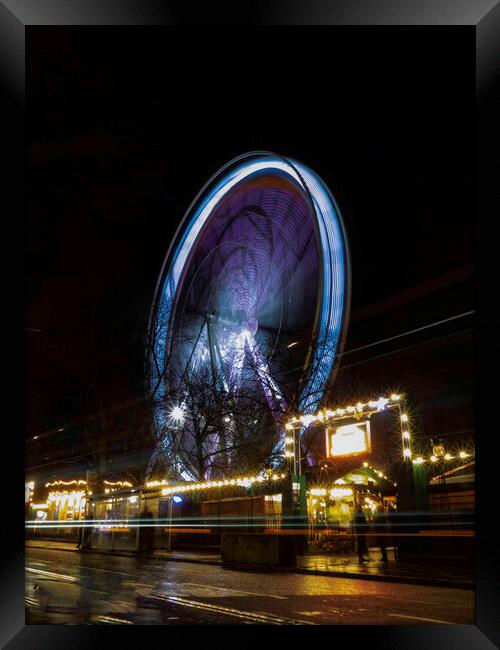 Ferris Wheel, Edinburgh Markets Framed Print by Emma Dickson