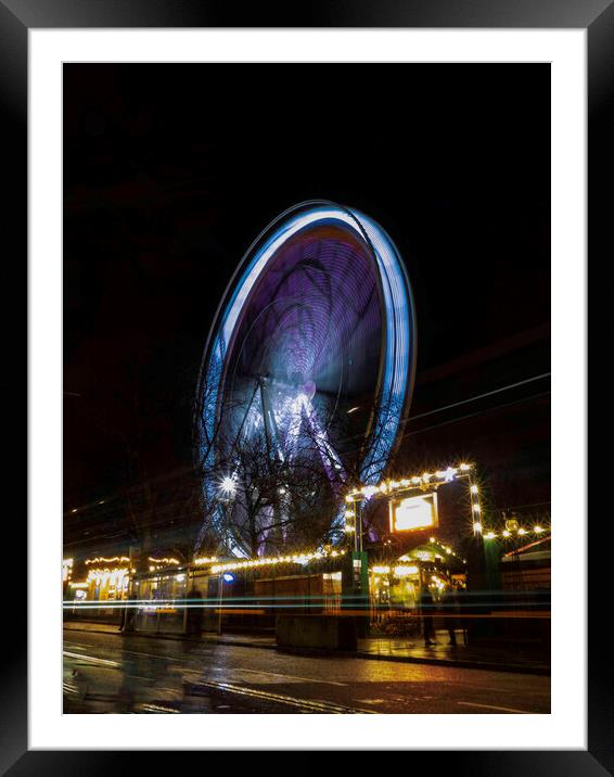 Ferris Wheel, Edinburgh Markets Framed Mounted Print by Emma Dickson