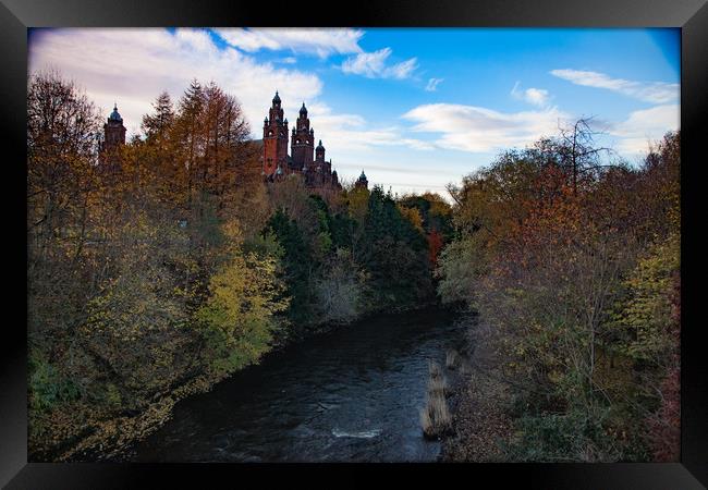 Glasgow. View on Kelvingrove Art Gallery & Museum  Framed Print by Alexey Rezvykh