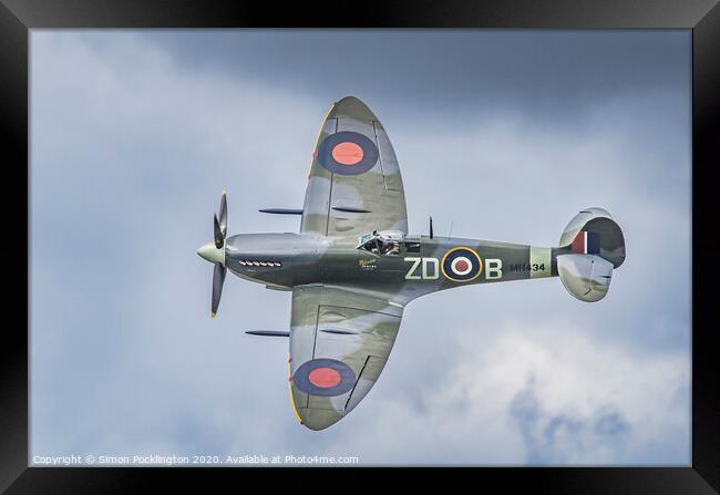 Spitfire Mk IX MH434 Framed Print by Simon Pocklington