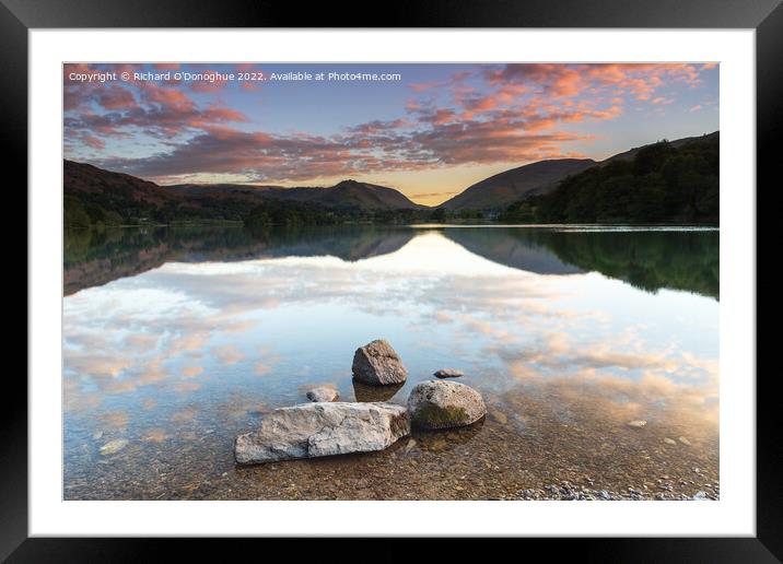 Sunrise at Grasmere in the Lake District, UK Framed Mounted Print by Richard O'Donoghue
