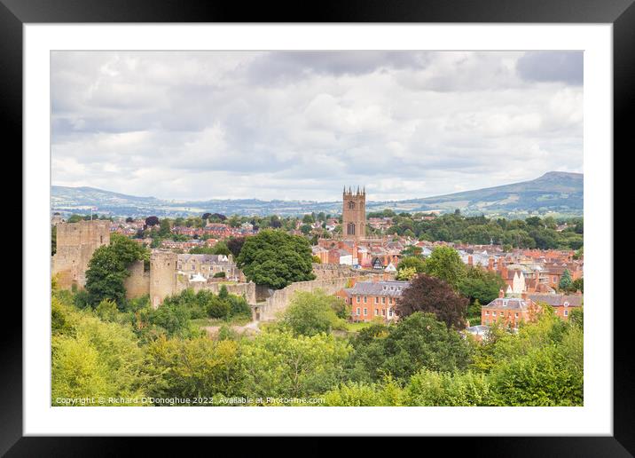 Ludlow, Shropshire, UK Framed Mounted Print by Richard O'Donoghue