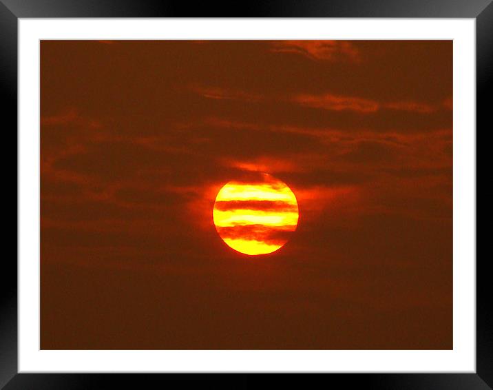 The Sun behind the Clouds Framed Mounted Print by Ankit Mahindroo