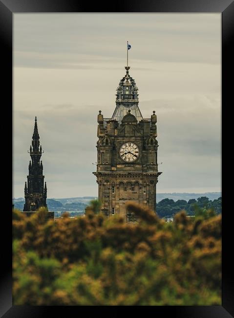 Clock tower  Framed Print by Steven Lennie