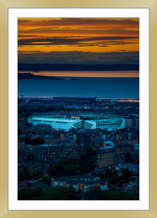 Easter Road Stadium, Edinburgh  Framed Mounted Print by Steven Lennie