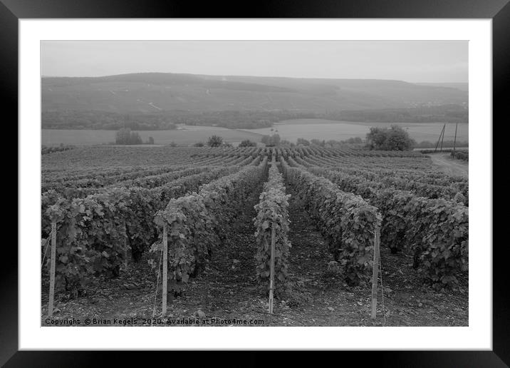 Marne valley in the evening Framed Mounted Print by Brian Kegels