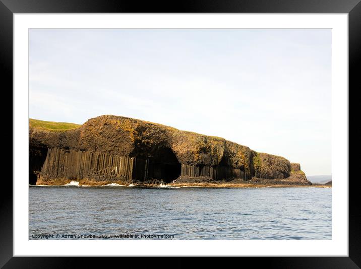 Fingal's Cave Framed Mounted Print by Adrian Snowball