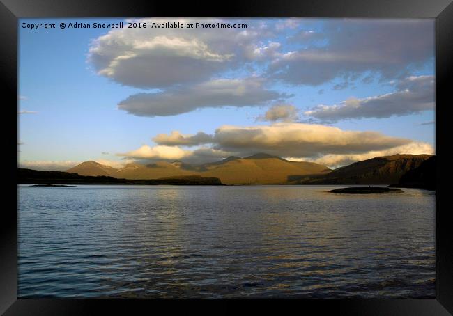 Ben More on Mull  Framed Print by Adrian Snowball