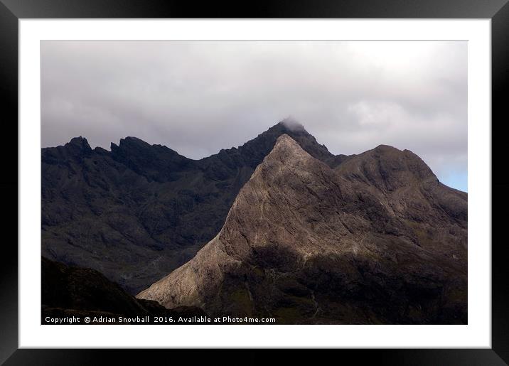 Sgurr na h-Uamha, Skye Framed Mounted Print by Adrian Snowball