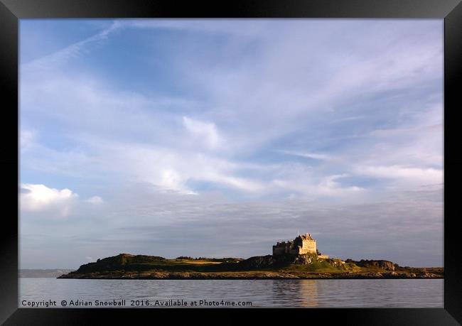 Duart Castle Framed Print by Adrian Snowball