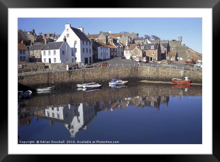 Crail harbour Framed Mounted Print by Adrian Snowball