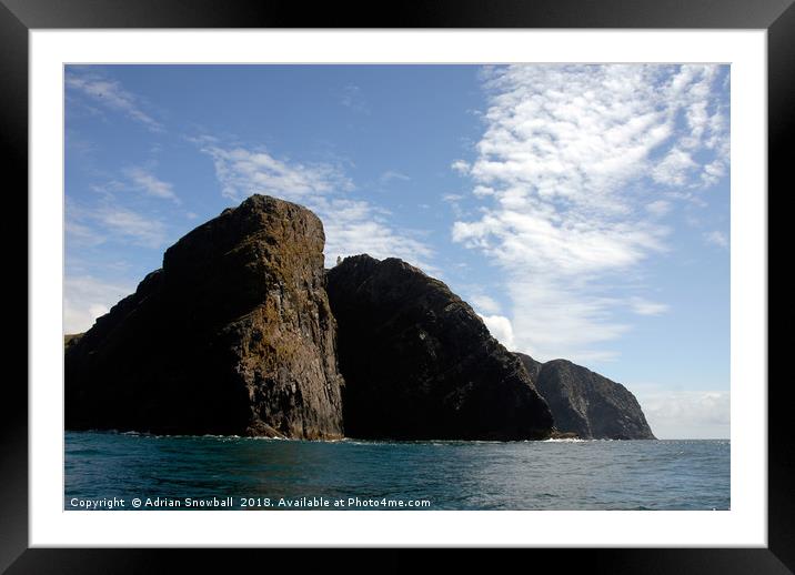 Barra Head, Berneray Framed Mounted Print by Adrian Snowball