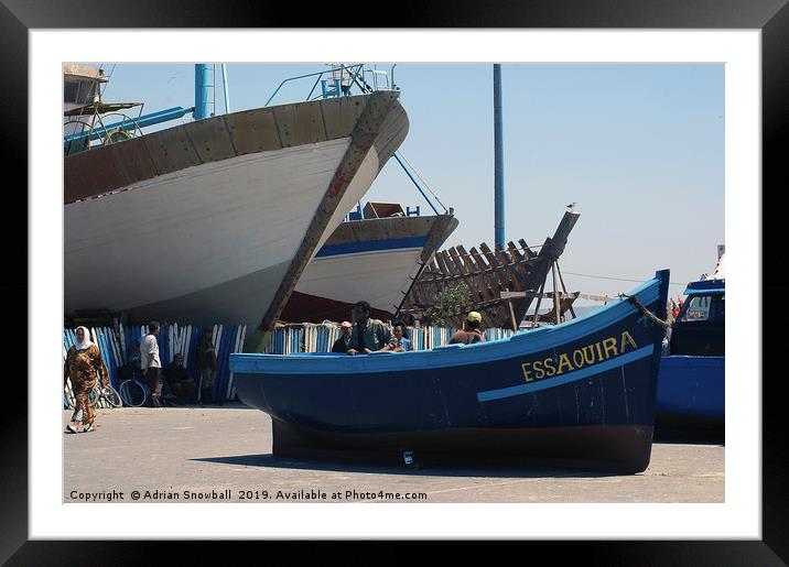 Essdaouira, Morocco Framed Mounted Print by Adrian Snowball