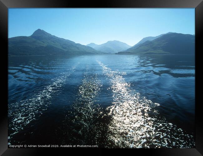 Loch Nevis  Framed Print by Adrian Snowball