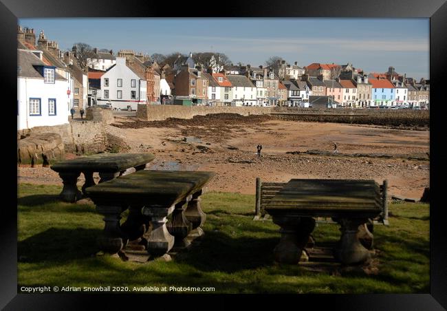 Table Tombs in Anstruther Easter Church Framed Print by Adrian Snowball