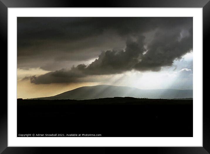Criffel Framed Mounted Print by Adrian Snowball