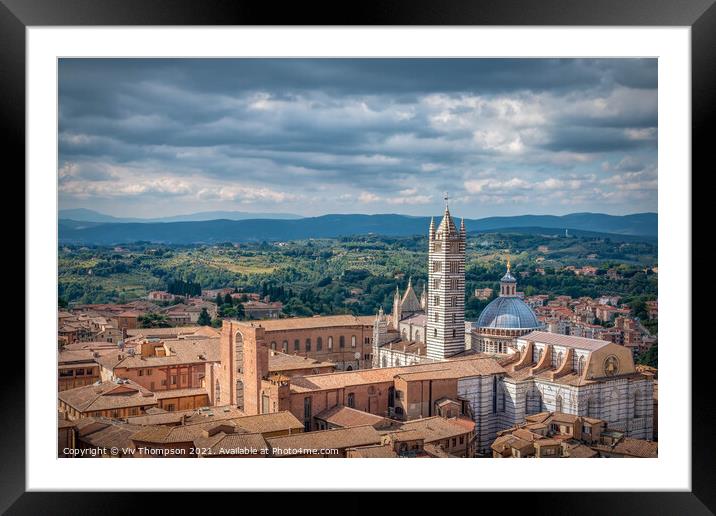 Siena & Beyond Framed Mounted Print by Viv Thompson