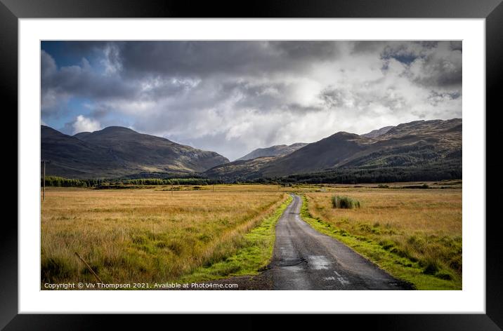 Main road to Calgary Framed Mounted Print by Viv Thompson