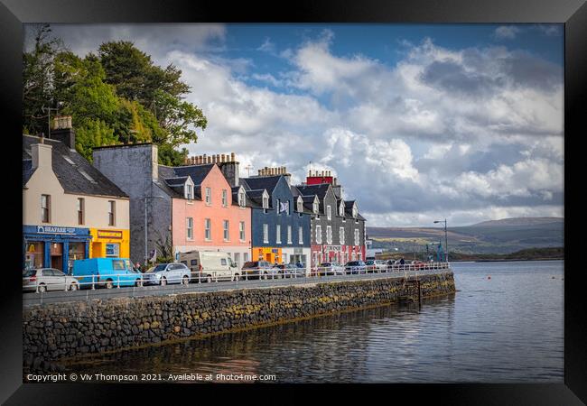 Picturesque Tobermory Framed Print by Viv Thompson