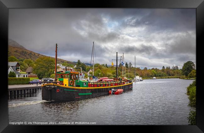 Caledonian Cruising Framed Print by Viv Thompson