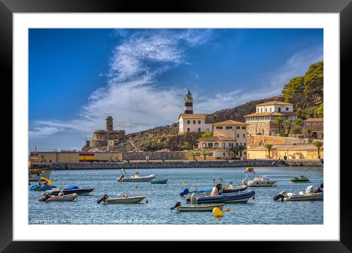 Sóller harbour Framed Mounted Print by Viv Thompson