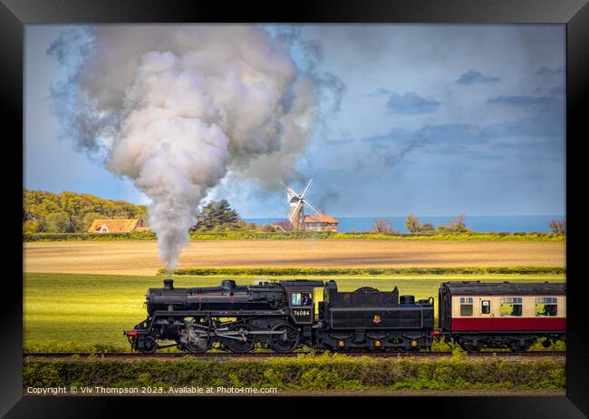 The North Norfolk Railway Framed Print by Viv Thompson