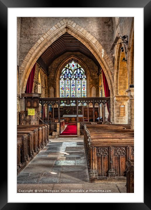 Antiquity and Beauty of St Gregory's Church Framed Mounted Print by Viv Thompson