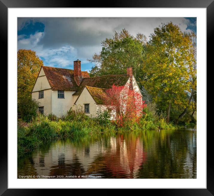 Willy Lott's Cottage Framed Mounted Print by Viv Thompson