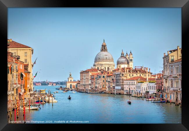 The Grand Canal Framed Print by Viv Thompson